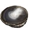 Black Agate Coasters, Drinkware Coasters, Electroplated Agate Slice Home Décor, Agate Canvas, 1PC, GemMartUSA (BKCO)